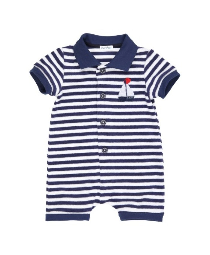 Gymp Crawling Suite Navy White 